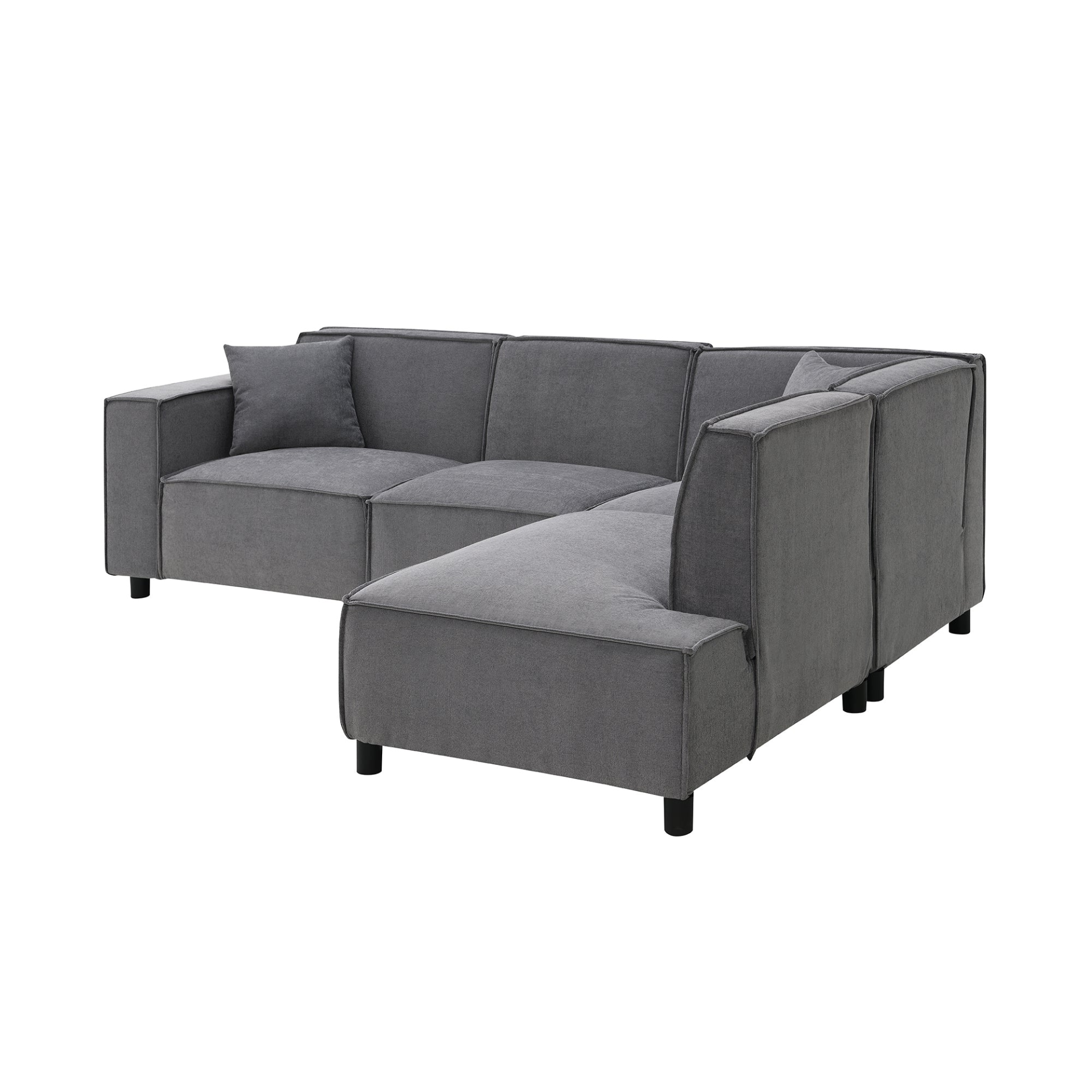 97*74" Modern Minimalist Style Sectional Sofa | L-Shaped Couch Set Sensual Secret Boutique