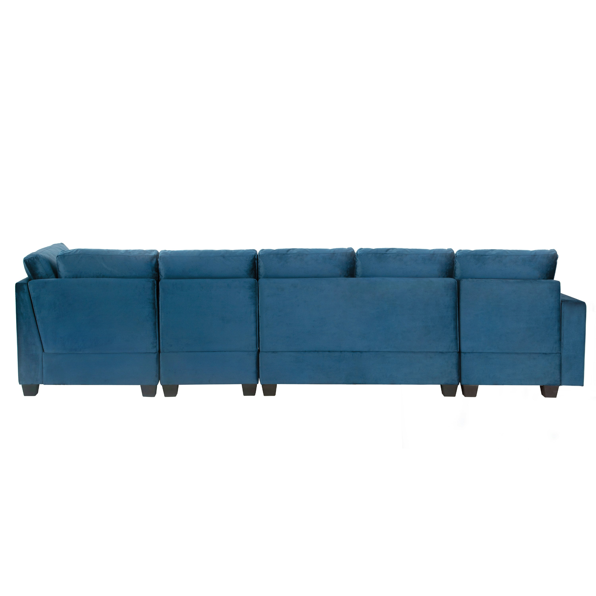 138*57" Modern L Shape Sectional Sofa, 6-Seat Velvet Fabric Couch with Convertible Chaise Lounge Sensual Secret Boutique