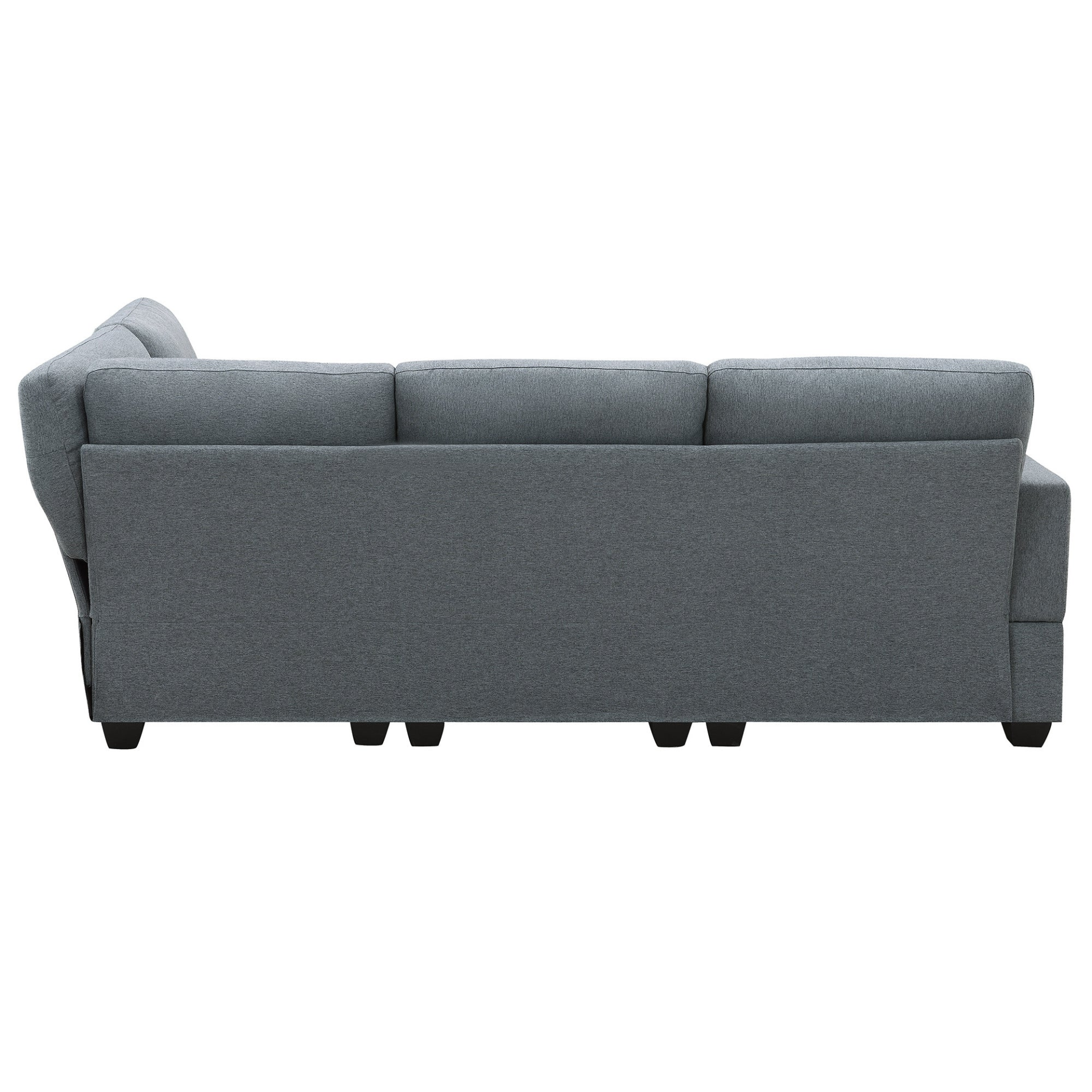 89.8*60.2" Modern Sectional Sofa - 5-Seat Modular Couch Set with Convertible Ottoman | Sleek Design, Comfortable & Versatile Sensual Secret Boutique