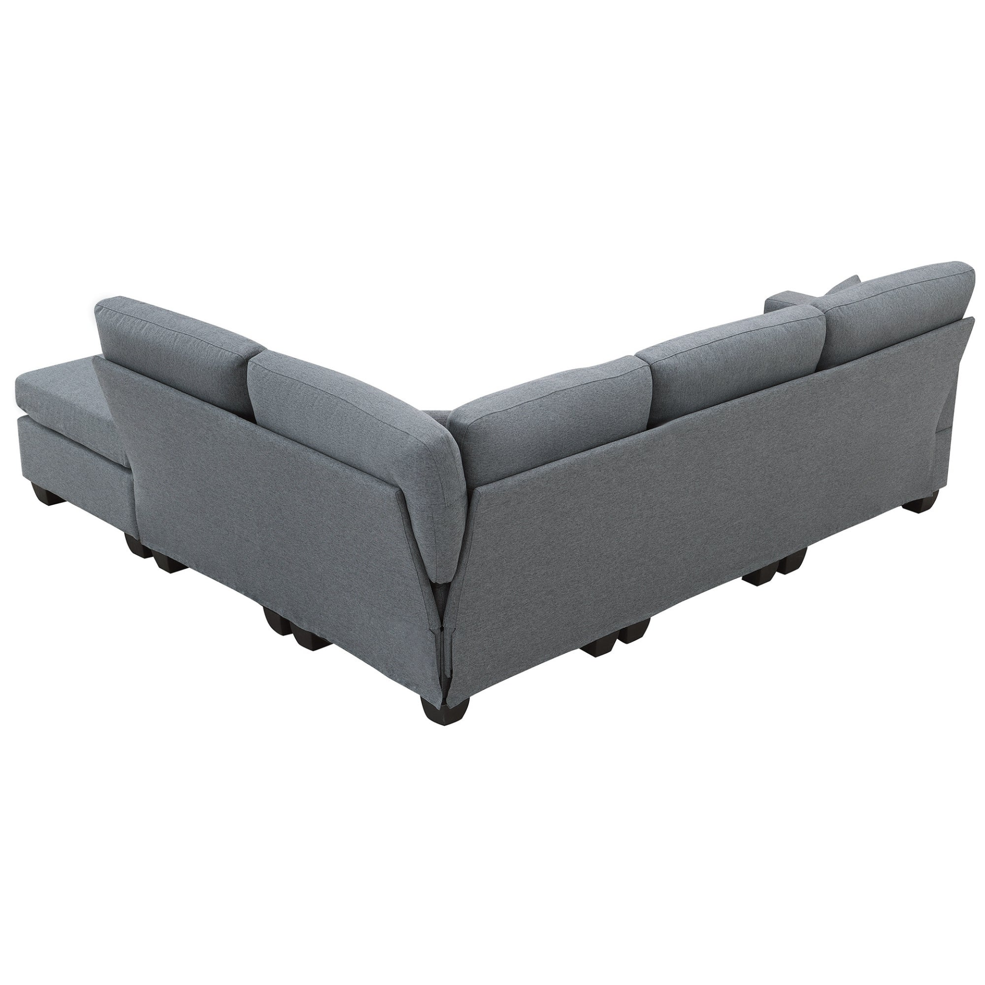 89.8*60.2" Modern Sectional Sofa - 5-Seat Modular Couch Set with Convertible Ottoman | Sleek Design, Comfortable & Versatile Sensual Secret Boutique