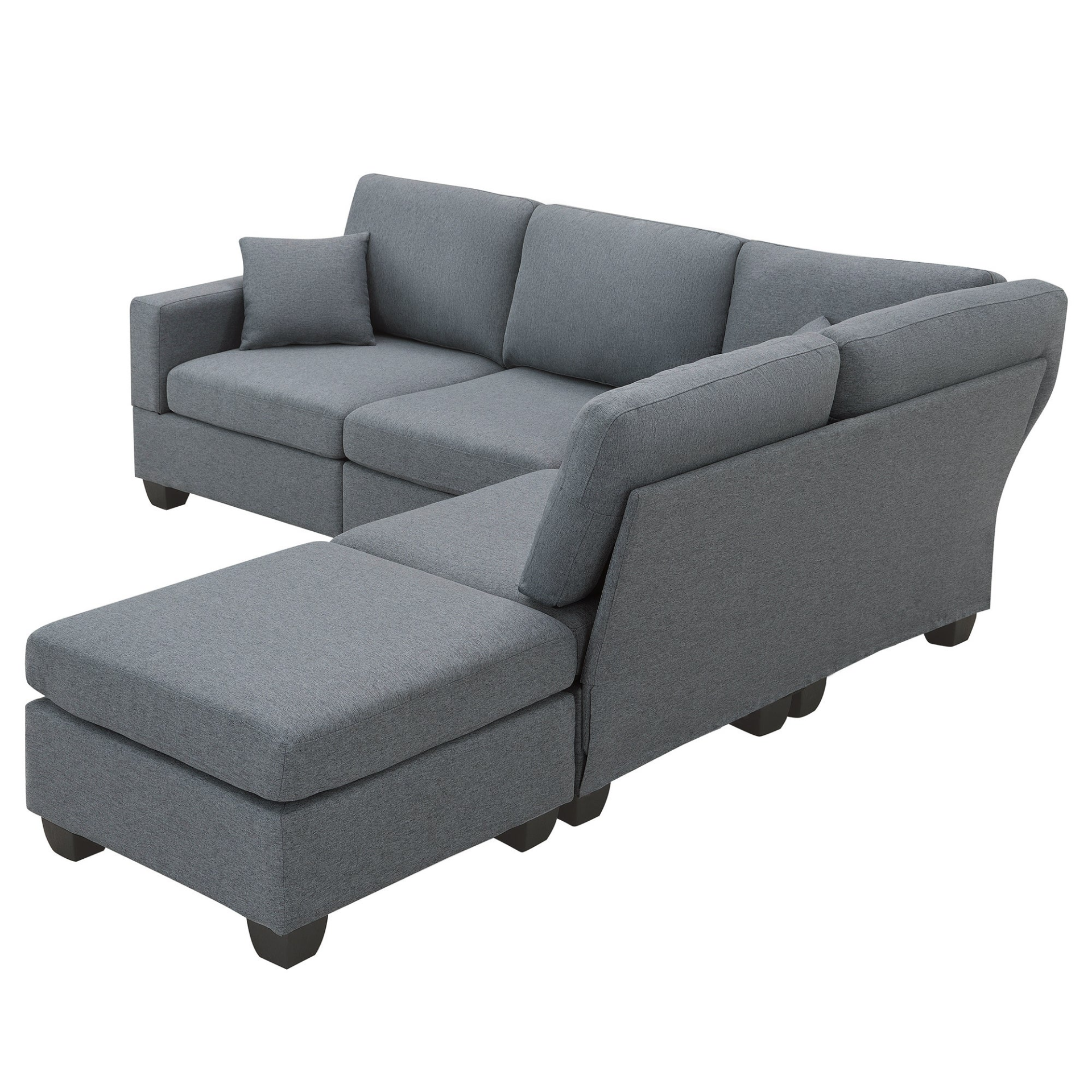 89.8*60.2" Modern Sectional Sofa - 5-Seat Modular Couch Set with Convertible Ottoman | Sleek Design, Comfortable & Versatile Sensual Secret Boutique