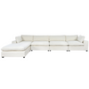 Upholstered Oversize Modular Sofa with Removable Ottoman - Comfortable and Stylish Furniture Sensual Secret Boutique