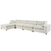 Upholstered Oversize Modular Sofa with Removable Ottoman - Comfortable and Stylish Furniture Sensual Secret Boutique