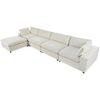 Upholstered Oversize Modular Sofa with Removable Ottoman - Comfortable and Stylish Furniture Sensual Secret Boutique