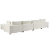 Upholstered Oversize Modular Sofa with Removable Ottoman - Comfortable and Stylish Furniture Sensual Secret Boutique