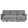 Upholstery Sleeper Sectional Sofa with Storage Bags and Cup Holders Sensual Secret Boutique