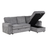 Upholstery Sleeper Sectional Sofa with Storage Bags and Cup Holders Sensual Secret Boutique