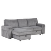 Upholstery Sleeper Sectional Sofa with Storage Bags and Cup Holders Sensual Secret Boutique