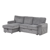 Upholstery Sleeper Sectional Sofa with Storage Bags and Cup Holders Sensual Secret Boutique