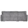 Upholstery Sleeper Sectional Sofa with Storage Bags and Cup Holders Sensual Secret Boutique