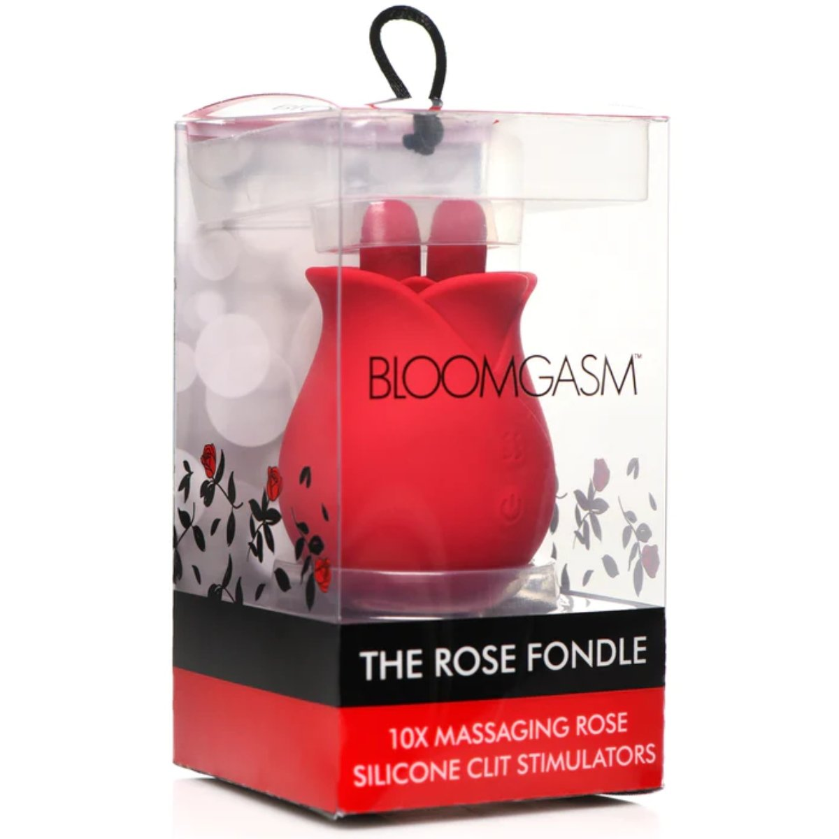 Bloomgasm The Rose Fondle 10X Massaging Rose Silicone Clit Stimulator Sensual Secret Boutique