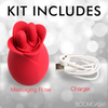 Bloomgasm The Rose Fondle 10X Massaging Rose Silicone Clit Stimulator Sensual Secret Boutique