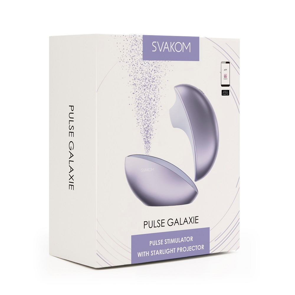 Svakom Galaxie Suction Vibrator with Mood Projector Metallic Lilac Sensual Secret Boutique