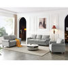 Linen Fabric Upholstery with Storage Sofa 1+2+3 Sectional (Grey) - Sturdy, Comfortable, and Stylish Sensual Secret Boutique