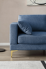 Modern Leisure L Shape Couch Blue Fabric | Living Room Furniture Sensual Secret Boutique