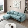 Modern Leisure L Shape Couch in Turquoise Fabric - Comfortable and Stylish Living Room Furniture Sensual Secret Boutique