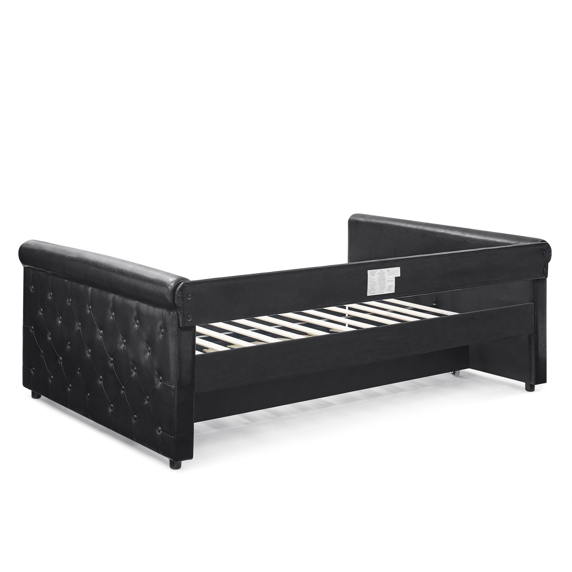 Daybed with Trundle Upholstered Tufted Sofa Bed, Full Daybed & Twin Trundle Sensual Secret Boutique