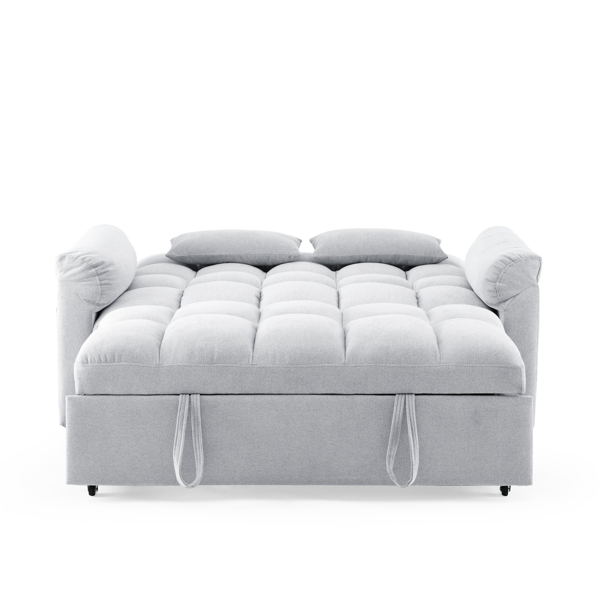 Loveseats Sofa Bed with Pull-out Bed, Adjustable Back - Light Grey | Comfortable and Versatile Furniture Sensual Secret Boutique