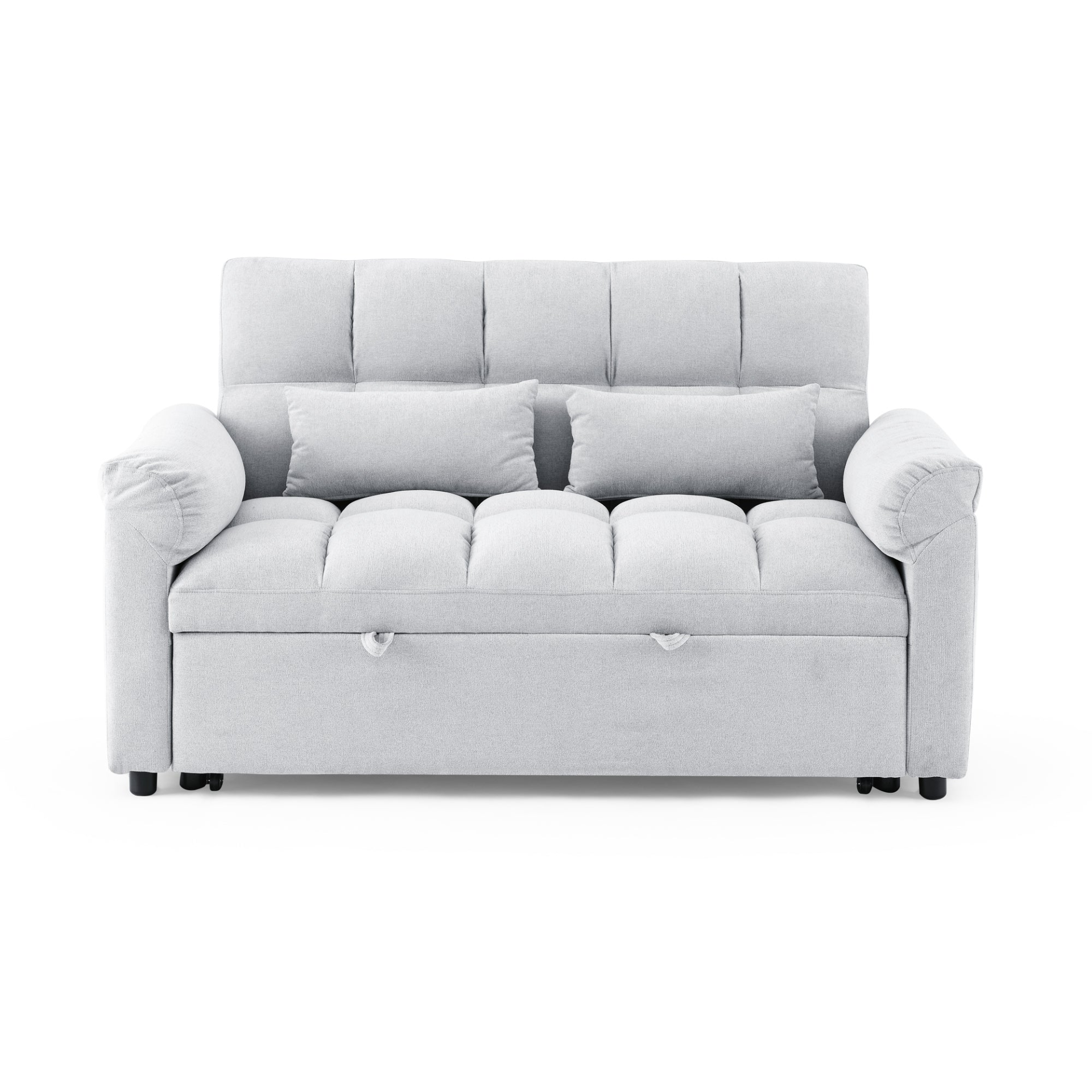 Loveseats Sofa Bed with Pull-out Bed, Adjustable Back - Light Grey | Comfortable and Versatile Furniture Sensual Secret Boutique