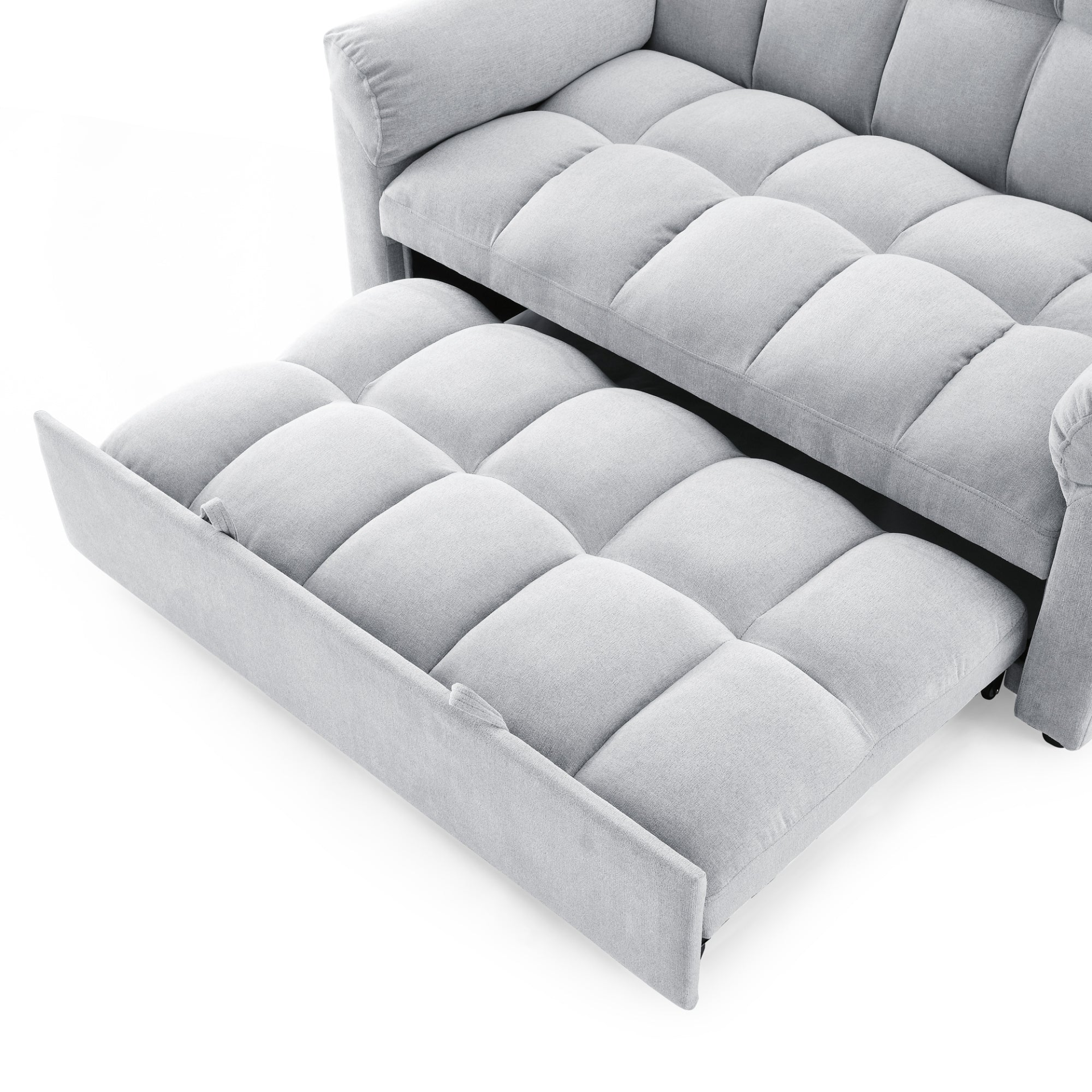 Loveseats Sofa Bed with Pull-out Bed, Adjustable Back - Light Grey | Comfortable and Versatile Furniture Sensual Secret Boutique