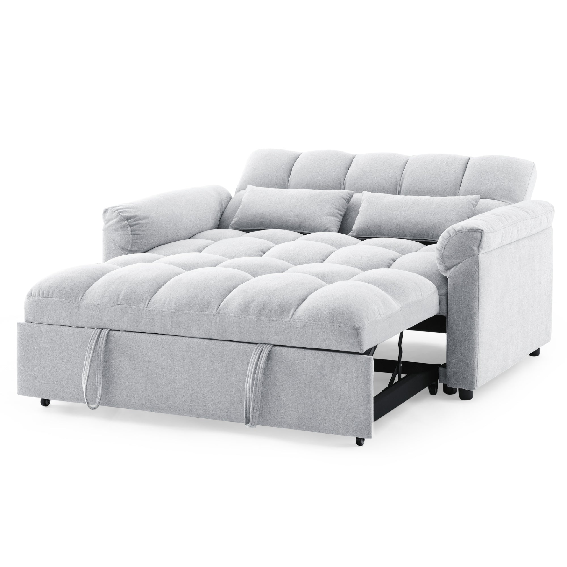 Loveseats Sofa Bed with Pull-out Bed, Adjustable Back - Light Grey | Comfortable and Versatile Furniture Sensual Secret Boutique