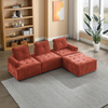 L-Shape Modular Sectional Sofa, DIY Combination, Chenille - Comfortable and Versatile Sensual Secret Boutique