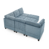 L Shape Modular Sectional Sofa - DIY Combination - Navy Blue Sensual Secret Boutique