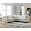 82.2-Inch Velvet Corner Sofa Covers, L-Shaped Sectional Couch, 5-Seater Corner Sofas with 3 Cushions Sensual Secret Boutique