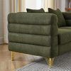 3-Seater + 3-Seater Combination Sofa in Green Teddy | Streamline Modern Design Sensual Secret Boutique