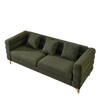 3-Seater + 3-Seater Combination Sofa in Green Teddy | Streamline Modern Design Sensual Secret Boutique