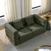 3-Seater + 3-Seater Combination Sofa in Green Teddy | Streamline Modern Design Sensual Secret Boutique