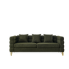 3-Seater + 3-Seater Combination Sofa in Green Teddy | Streamline Modern Design Sensual Secret Boutique