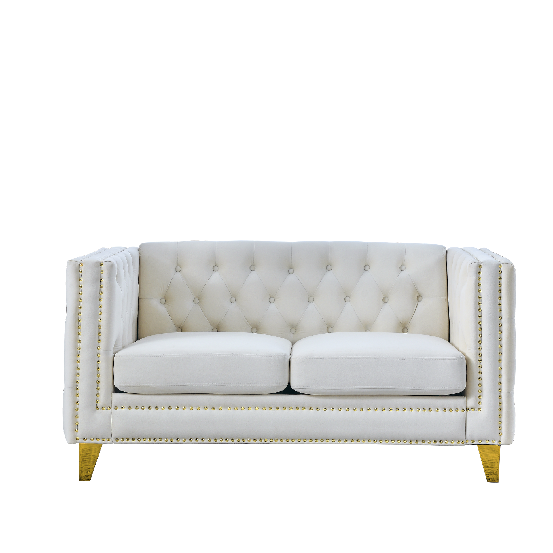 {Contact us for 3D modeling} Velvet Sofa for Living Room, Beige Velvet-2S Sensual Secret Boutique