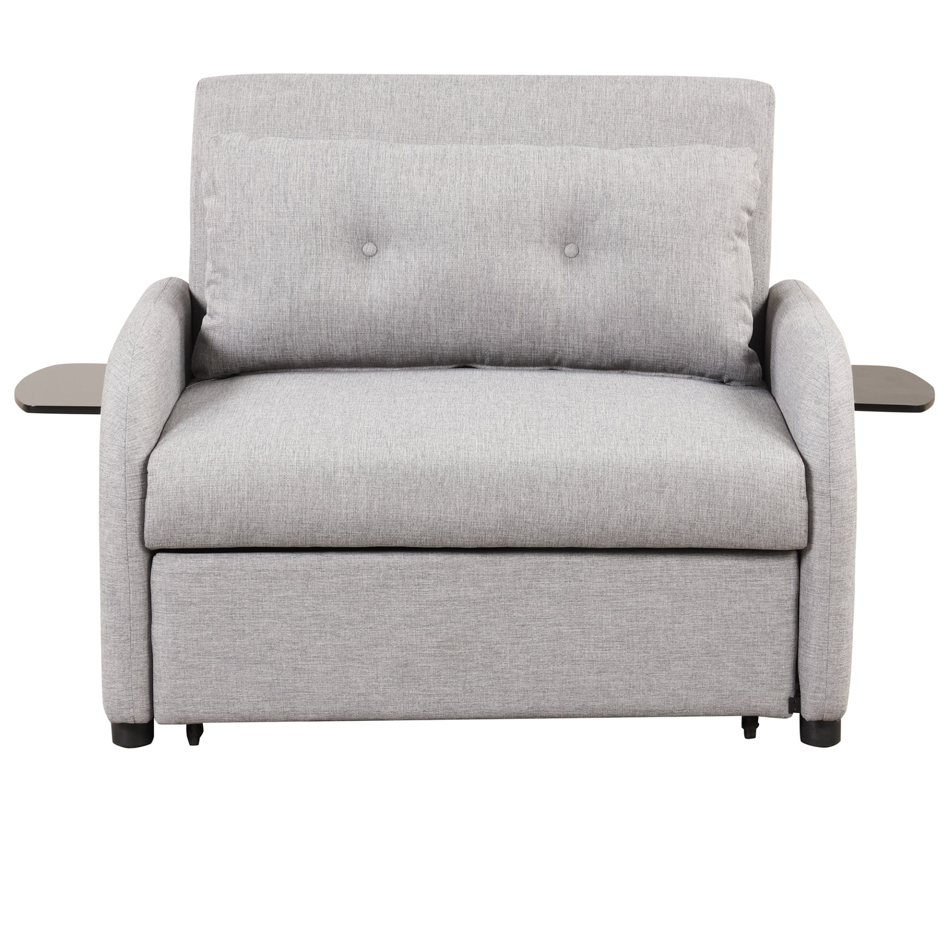 Pull Out Sofa Sleeper 3 in 1 with 2 Wing Table and USB Charge - Grey Sensual Secret Boutique