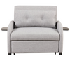 Pull Out Sofa Sleeper 3 in 1 with 2 Wing Table and USB Charge - Grey Sensual Secret Boutique