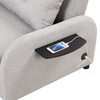 Pull Out Sofa Sleeper 3 in 1 with 2 Wing Table and USB Charge - Grey Sensual Secret Boutique