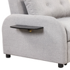 Pull Out Sofa Sleeper 3 in 1 with 2 Wing Table and USB Charge - Grey Sensual Secret Boutique