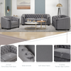 82-Inch Mid Century Modern Sofa | Velvet Upholstered Couch in Gray Sensual Secret Boutique