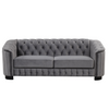 82-Inch Mid Century Modern Sofa | Velvet Upholstered Couch in Gray Sensual Secret Boutique