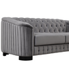 82-Inch Mid Century Modern Sofa | Velvet Upholstered Couch in Gray Sensual Secret Boutique