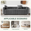 Modern Teddy Velvet Sofa - Exquisite Upholstered Loveseat with Striped Decoration Sensual Secret Boutique