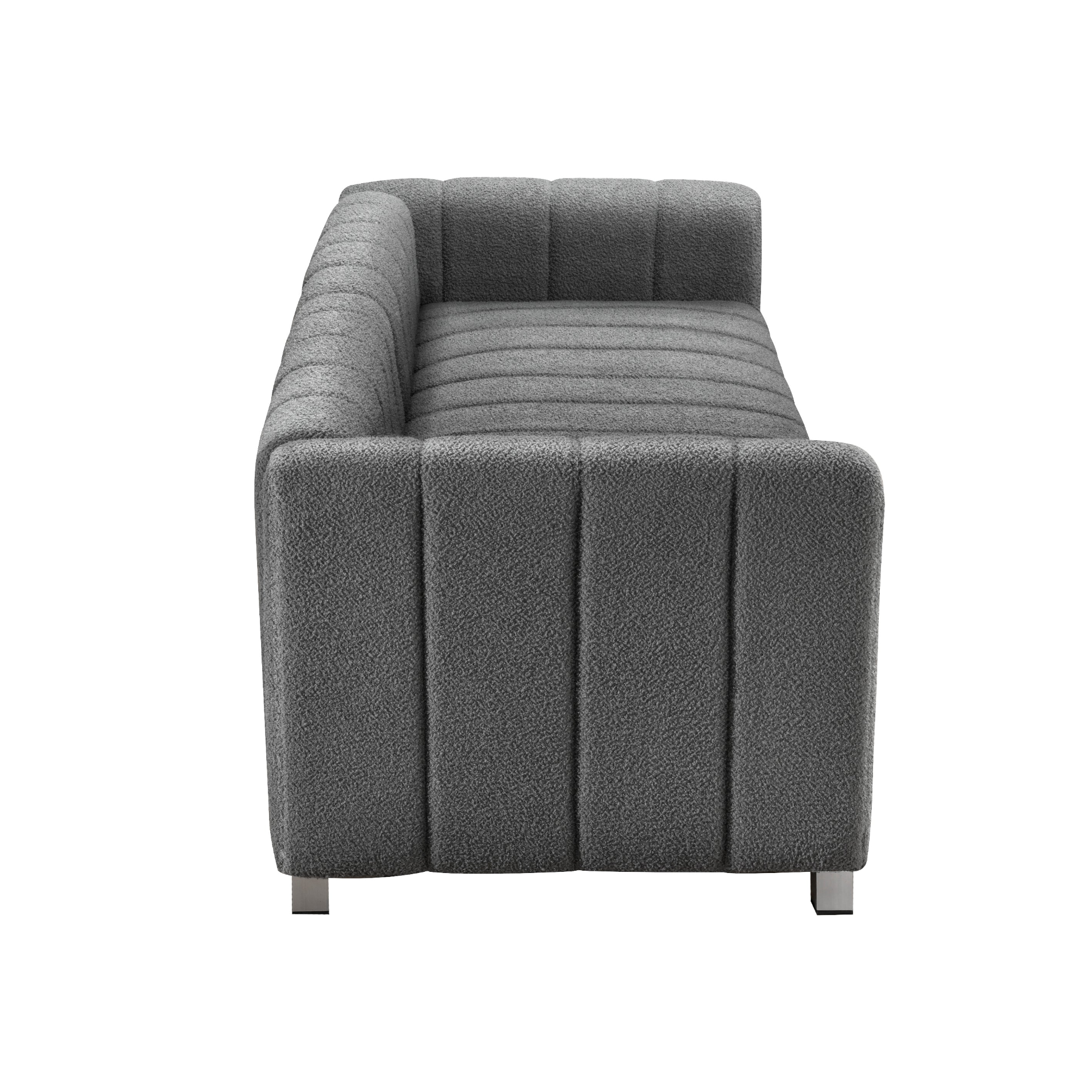 Modern Teddy Velvet Sofa - Exquisite Upholstered Loveseat with Striped Decoration Sensual Secret Boutique