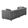 Modern Teddy Velvet Sofa - Exquisite Upholstered Loveseat with Striped Decoration Sensual Secret Boutique