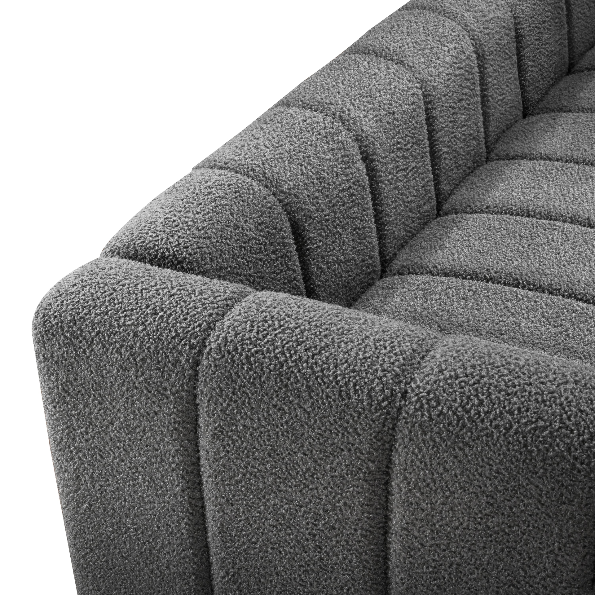 Modern Teddy Velvet Sofa - Exquisite Upholstered Loveseat with Striped Decoration Sensual Secret Boutique