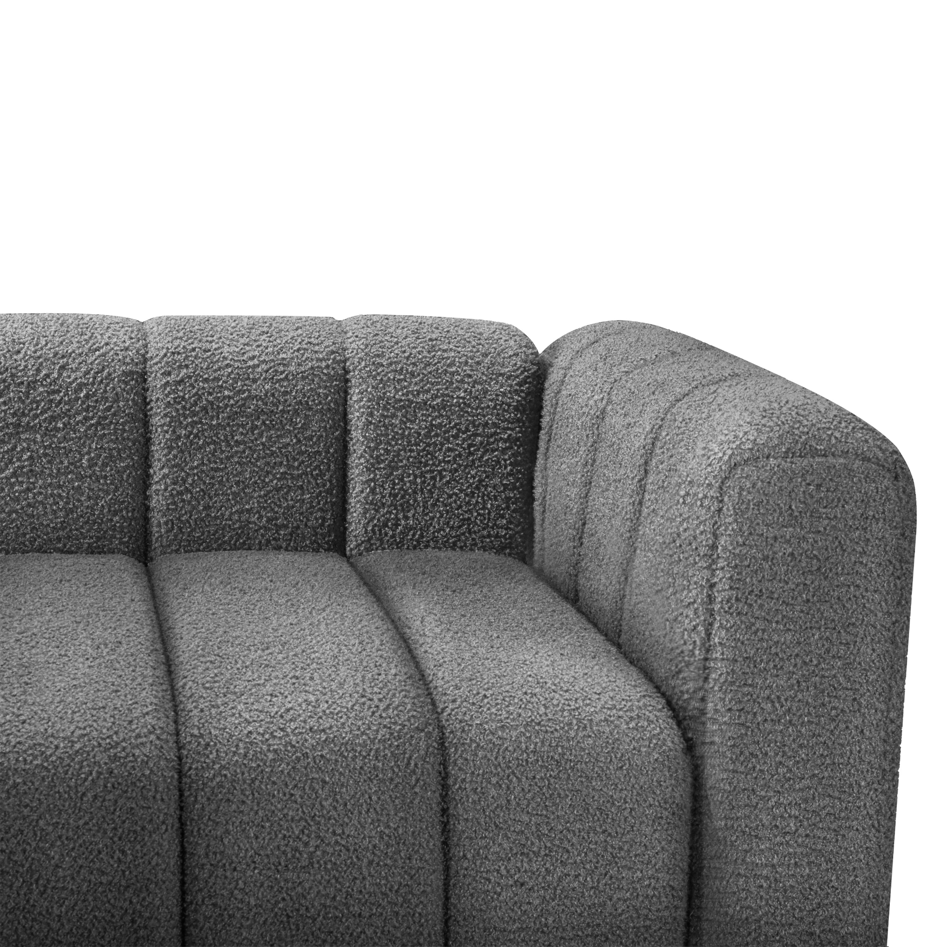 Modern Teddy Velvet Sofa - Exquisite Upholstered Loveseat with Striped Decoration Sensual Secret Boutique