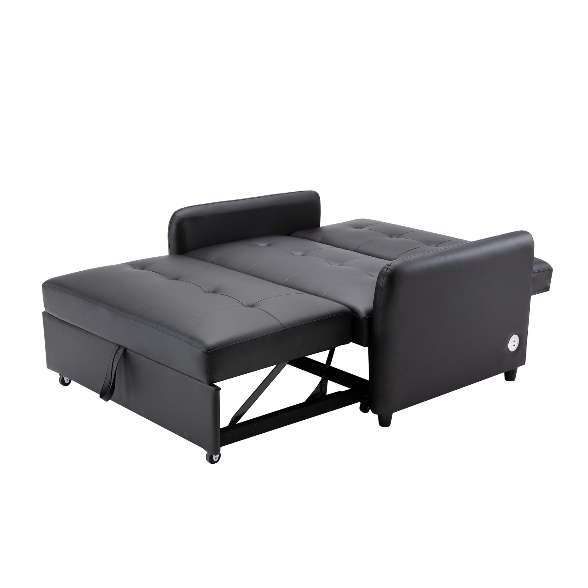 51" Convertible Sleeper Bed, Adjustable Oversized Armchair with Dual USB Ports Sensual Secret Boutique