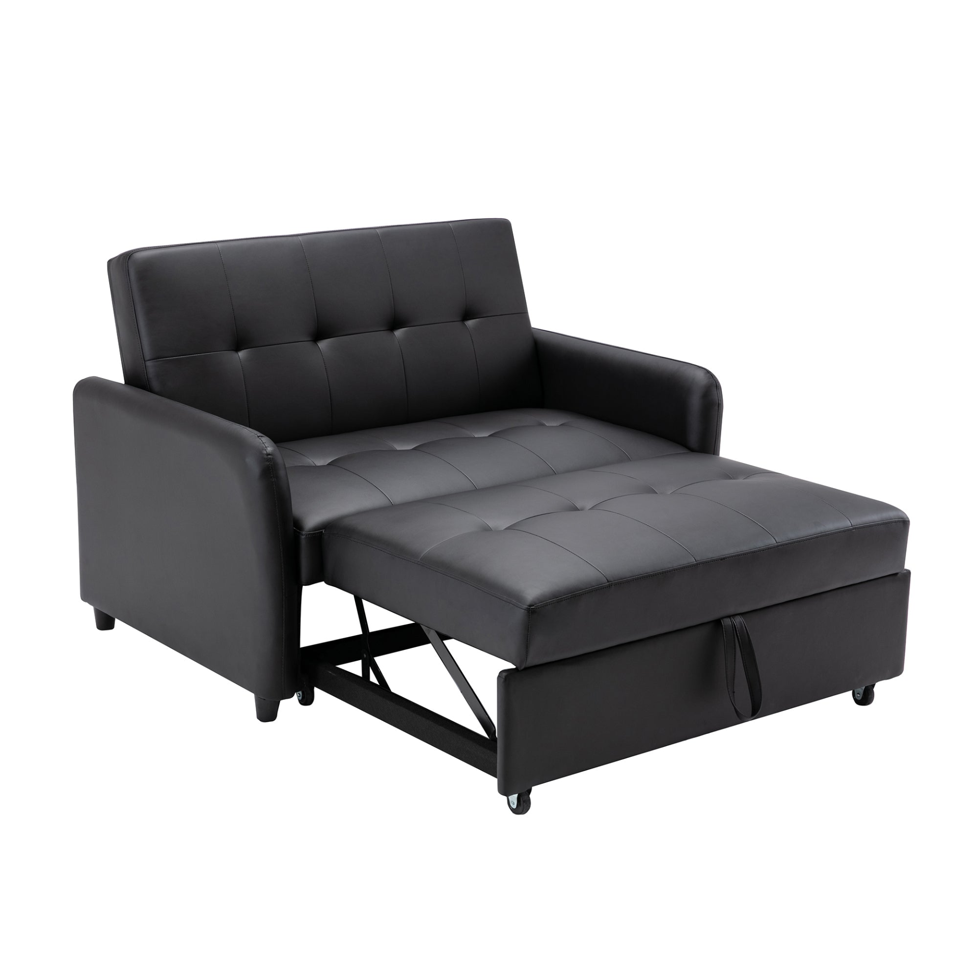 51" Convertible Sleeper Bed, Adjustable Oversized Armchair with Dual USB Ports Sensual Secret Boutique