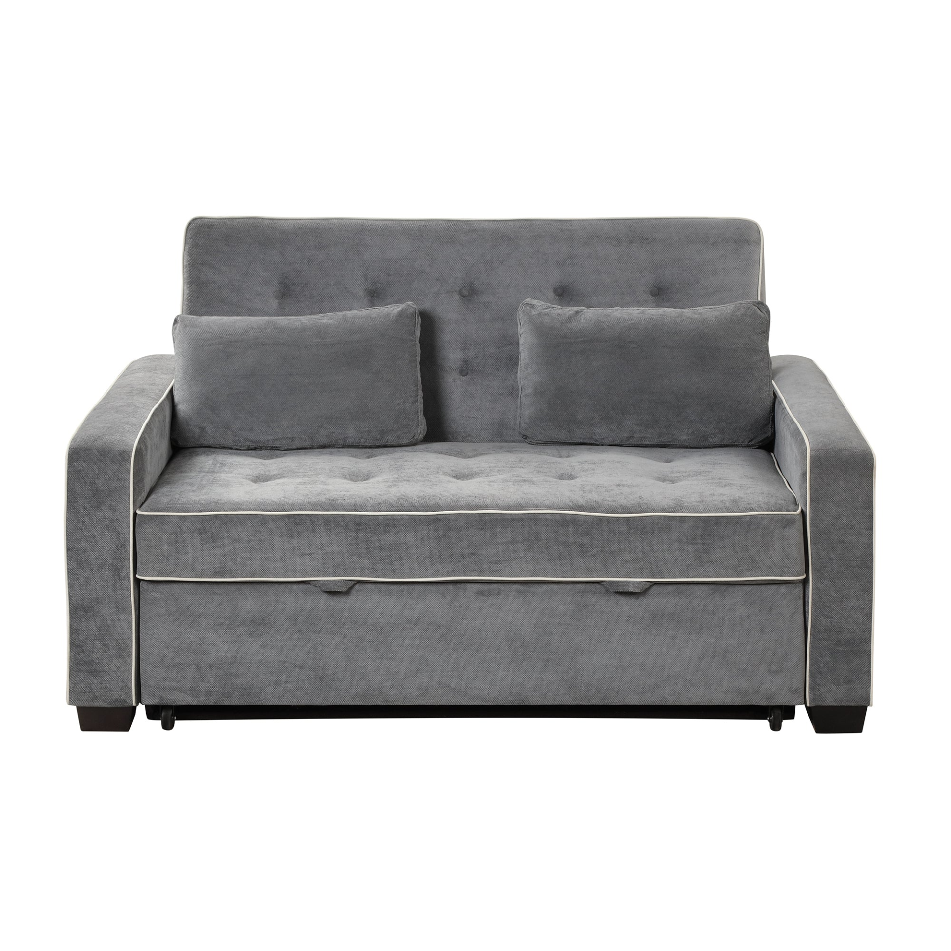 65.7" Linen Upholstered Sleeper Bed, Pull Out Sofa Bed Couch with Adjustable Backrest Sensual Secret Boutique