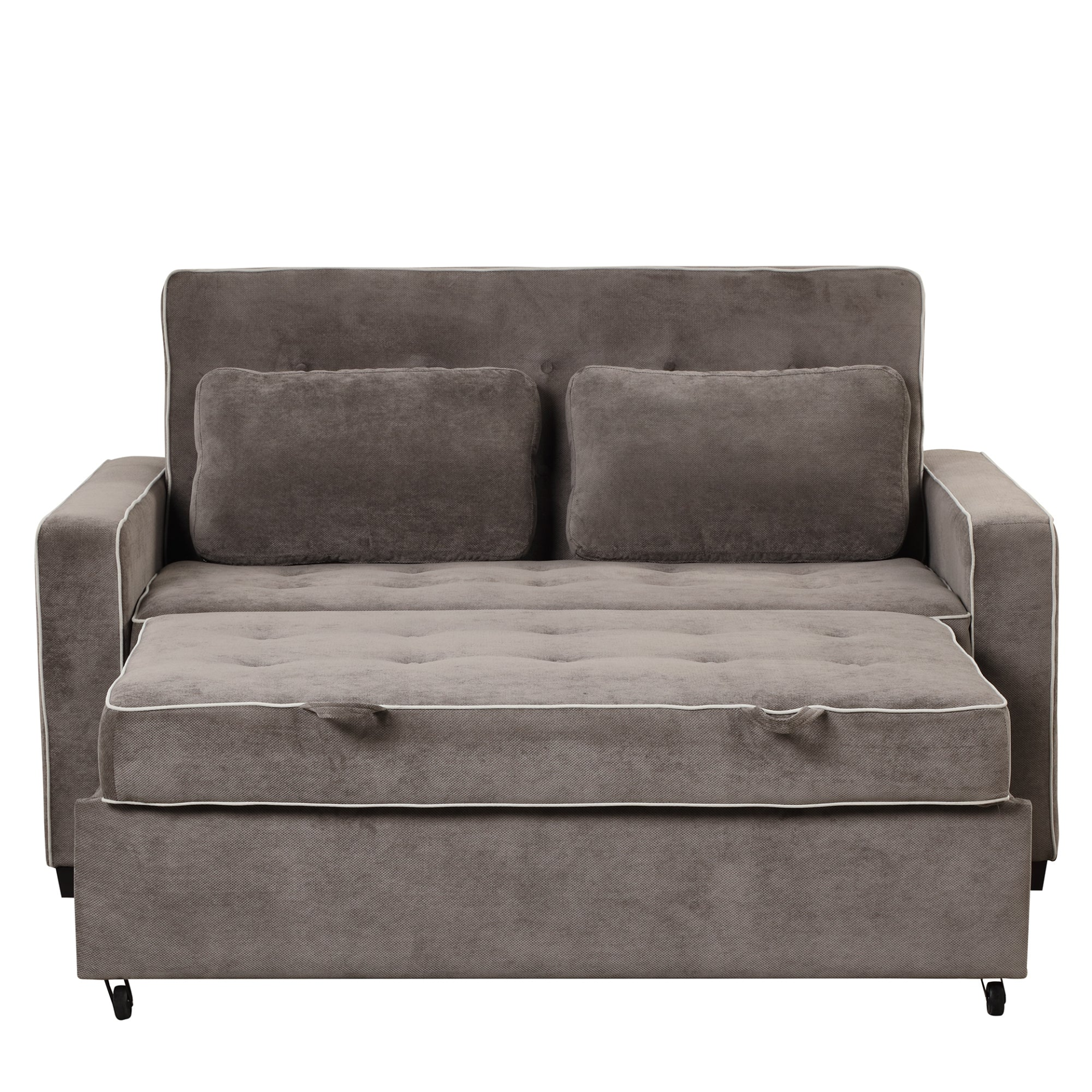 Upgrade Your Living Room with the 65.7" Linen Upholstered Sleeper Bed - Pull Out Sofa Bed Couch with Dual USB Charging Port Sensual Secret Boutique