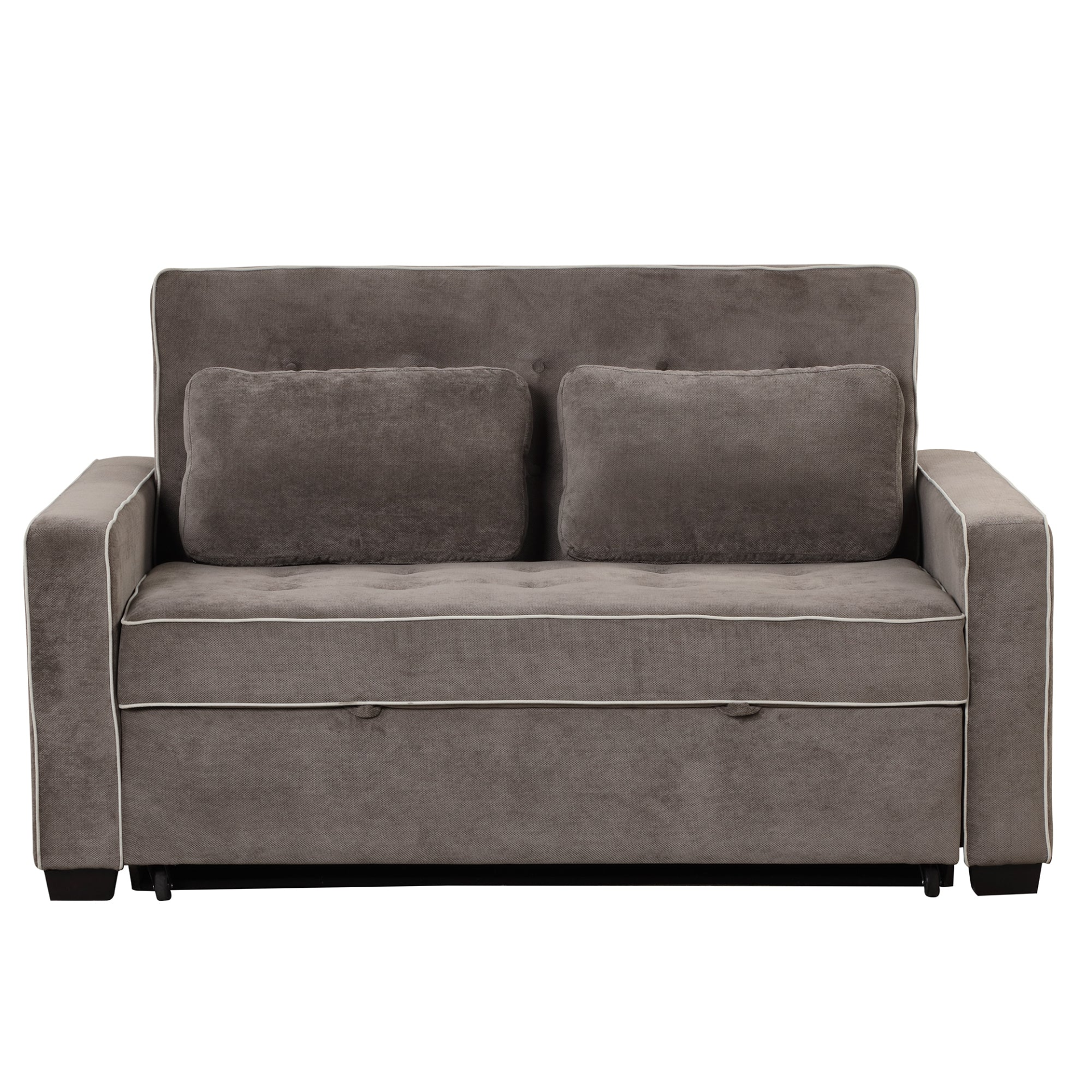 Upgrade Your Living Room with the 65.7" Linen Upholstered Sleeper Bed - Pull Out Sofa Bed Couch with Dual USB Charging Port Sensual Secret Boutique